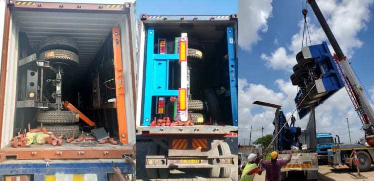 Flatbed Semi Trailer for Sale in Sudan | 20/40/45/48 Ft Container Flatbed Truck Trailer for Sale