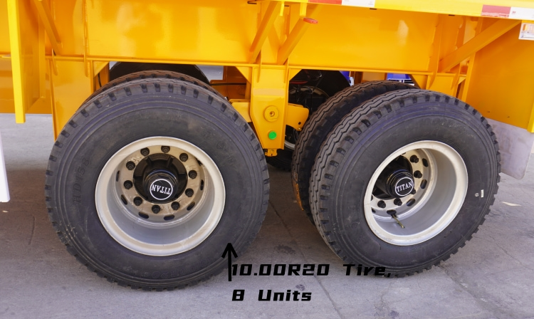 2 Axle 40 Ft Container Flatbed Semi Trailer for Sale in Sudan