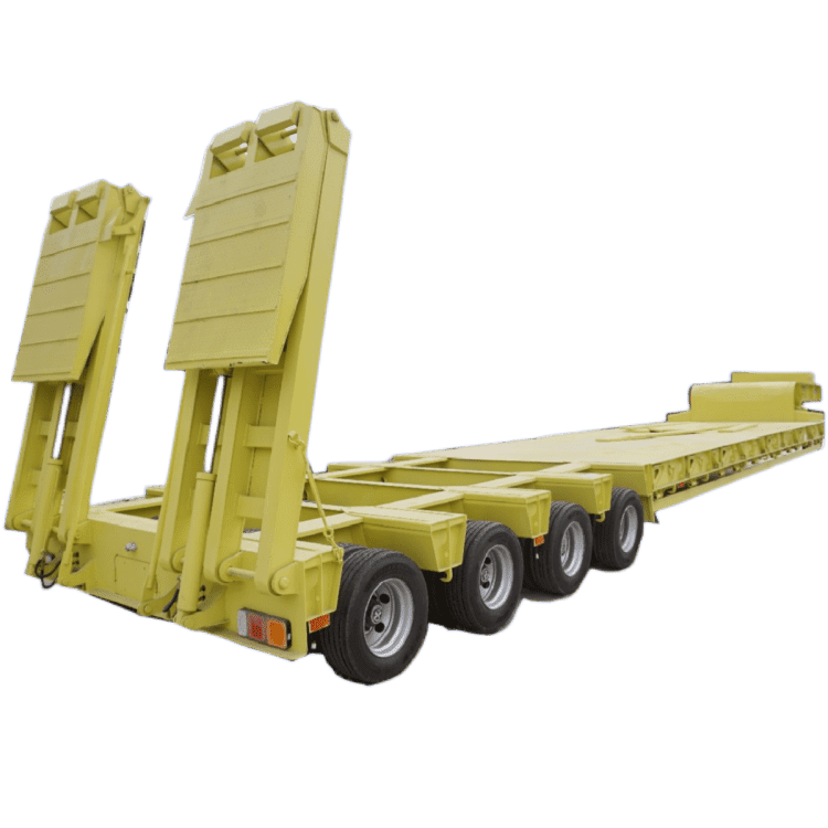 4 Line 8 Axles Lowbed Trailer Truck